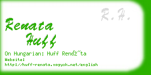 renata huff business card